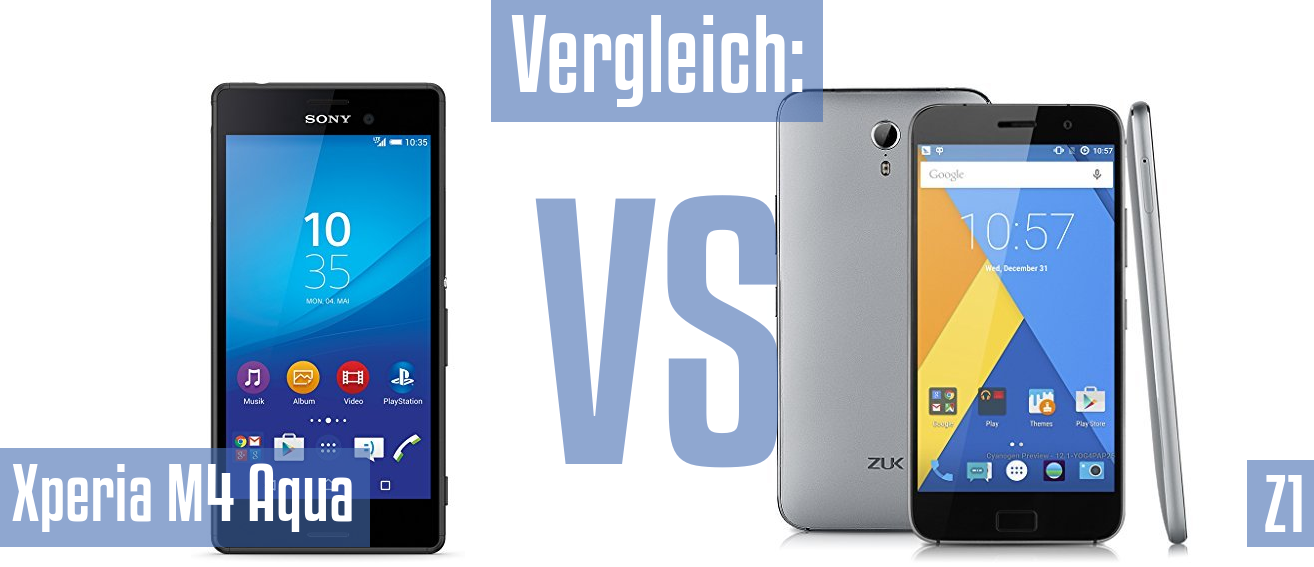 Sony Xperia M4 Aqua und Sony Xperia M4 Aqua im Vergleichstest