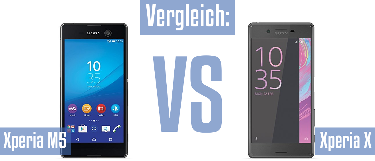 Sony Xperia M5 und Sony Xperia M5 im Vergleichstest