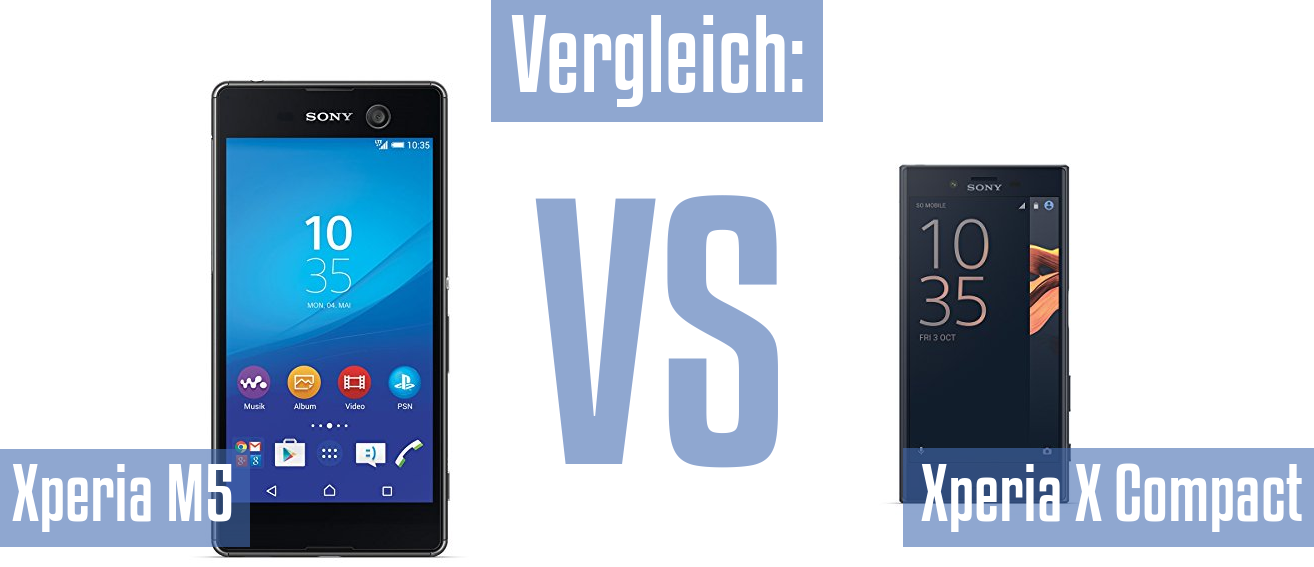 Sony Xperia M5 und Sony Xperia M5 im Vergleichstest