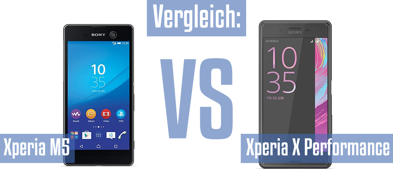 Sony Xperia M5 und Sony Xperia M5 im Vergleichstest