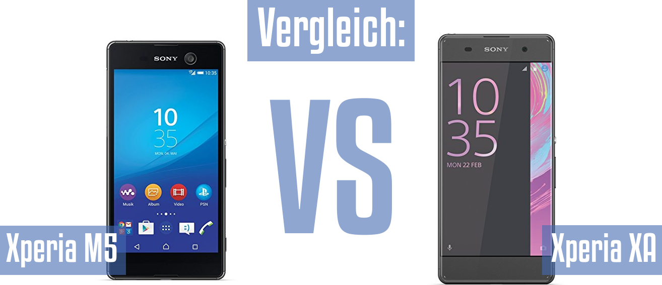 Sony Xperia M5 und Sony Xperia M5 im Vergleichstest