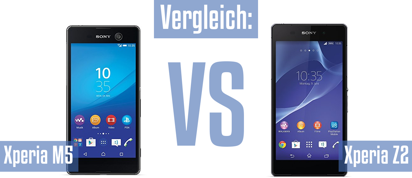 Sony Xperia M5 und Sony Xperia M5 im Vergleichstest