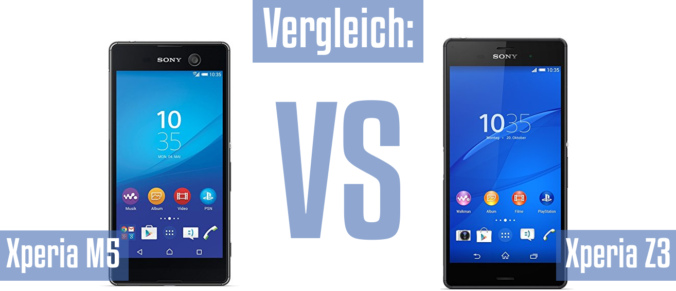 Sony Xperia M5 und Sony Xperia M5 im Vergleichstest