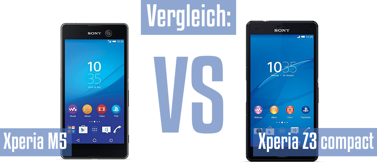 Sony Xperia M5 und Sony Xperia M5 im Vergleichstest