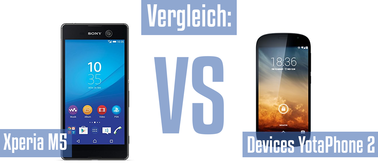 Sony Xperia M5 und Sony Xperia M5 im Vergleichstest