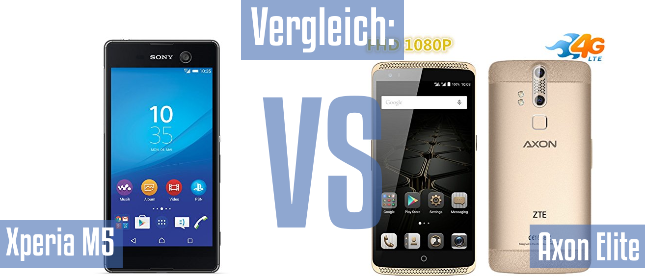 Sony Xperia M5 und Sony Xperia M5 im Vergleichstest