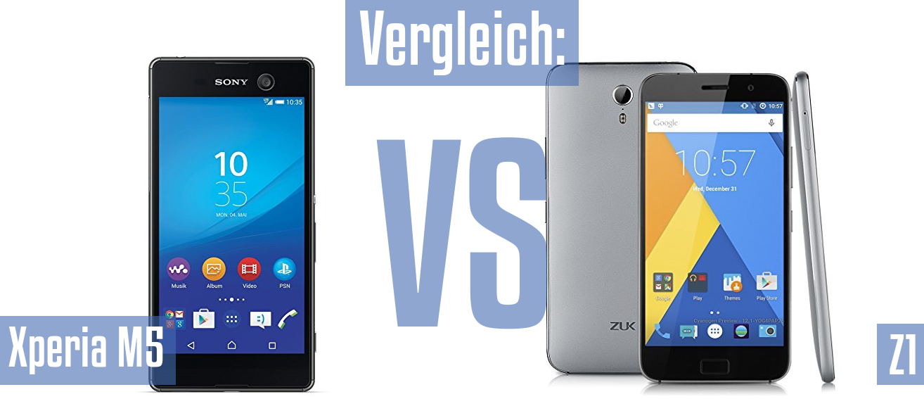 Sony Xperia M5 und Sony Xperia M5 im Vergleichstest