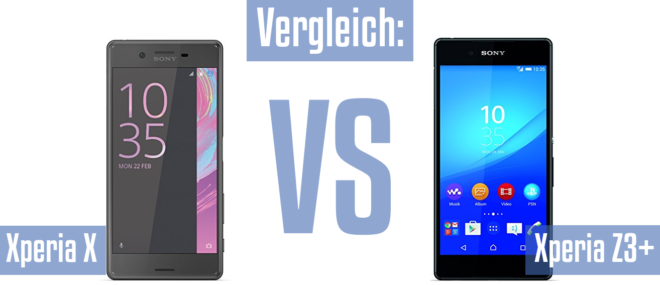 Sony Xperia X und Sony Xperia X im Vergleichstest