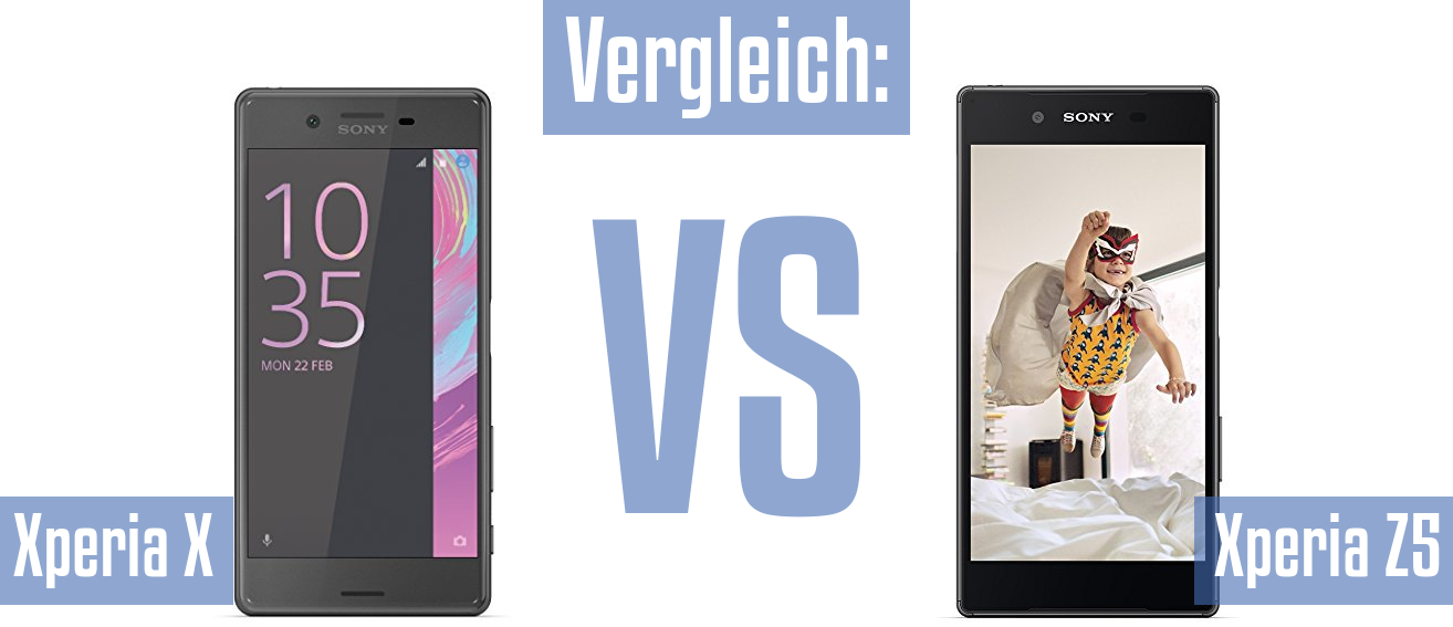 Sony Xperia X und Sony Xperia X im Vergleichstest