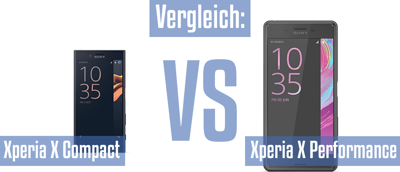 Sony Xperia X Compact und Sony Xperia X Compact im Vergleichstest