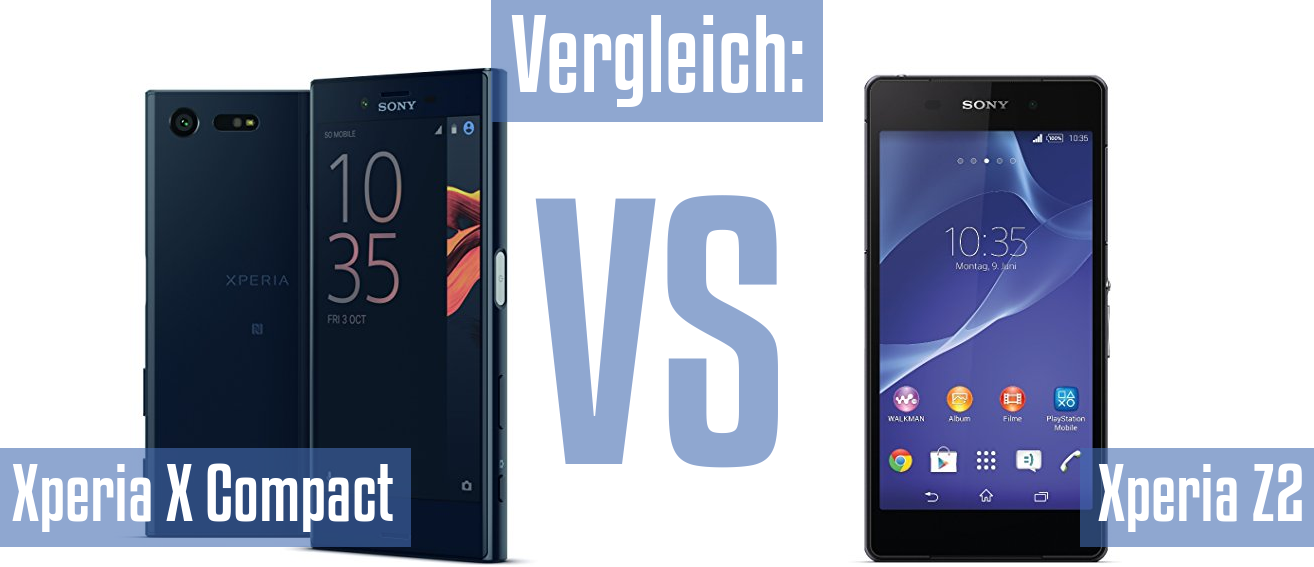 Sony Xperia X Compact und Sony Xperia X Compact im Vergleichstest