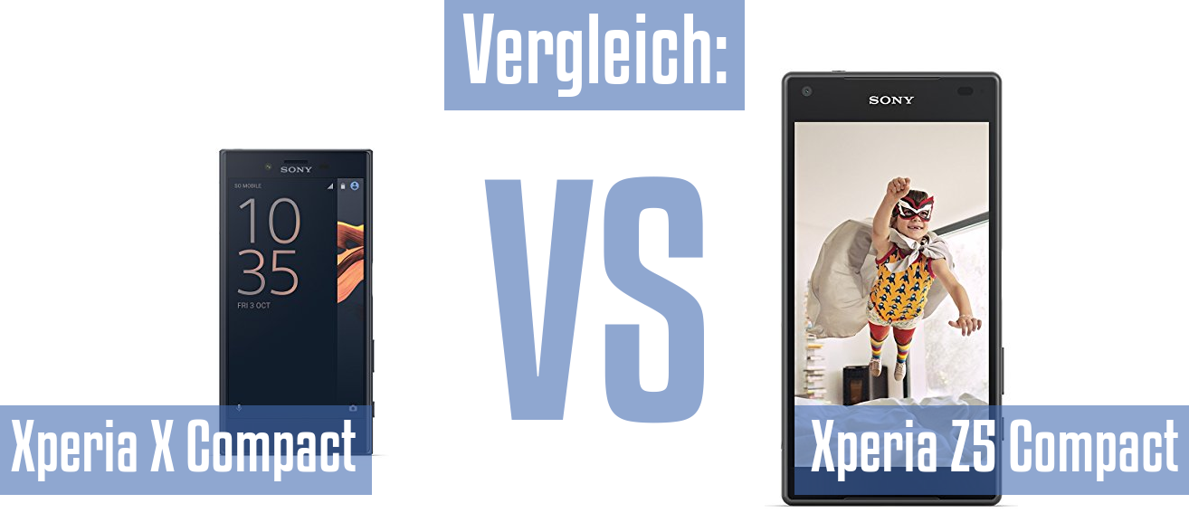 Sony Xperia X Compact und Sony Xperia X Compact im Vergleichstest