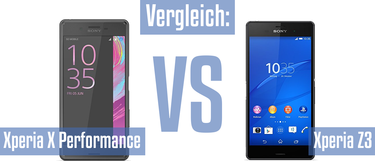 Sony Xperia X Performance und Sony Xperia X Performance im Vergleichstest