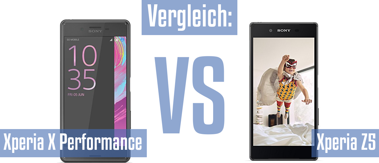 Sony Xperia X Performance und Sony Xperia X Performance im Vergleichstest