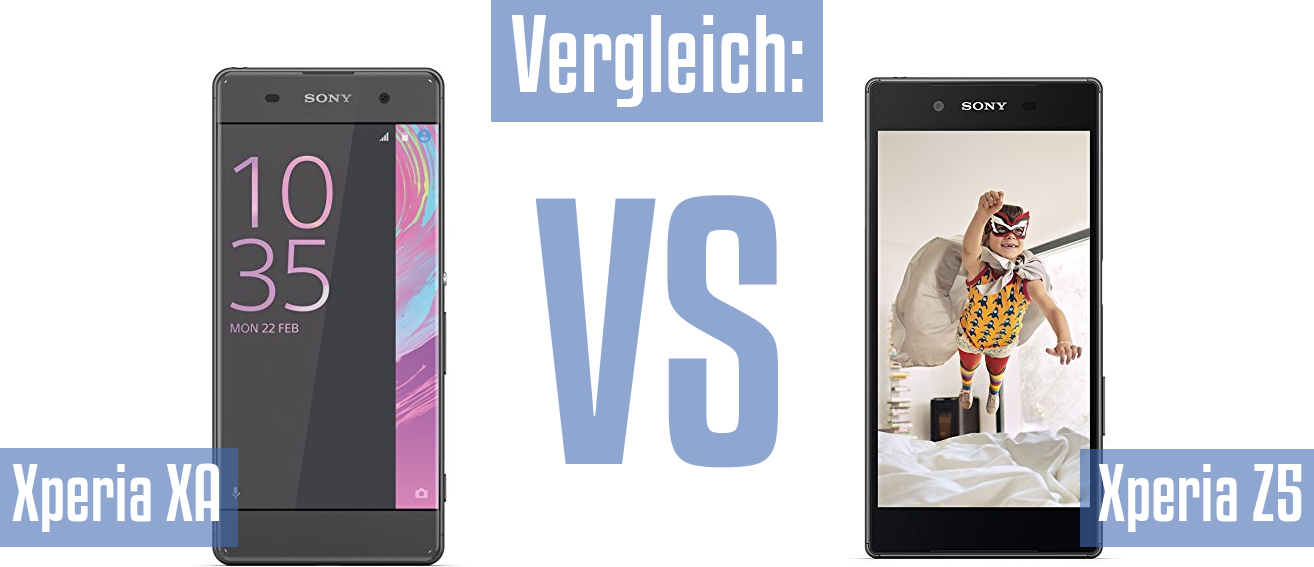 Sony Xperia XA und Sony Xperia XA im Vergleichstest