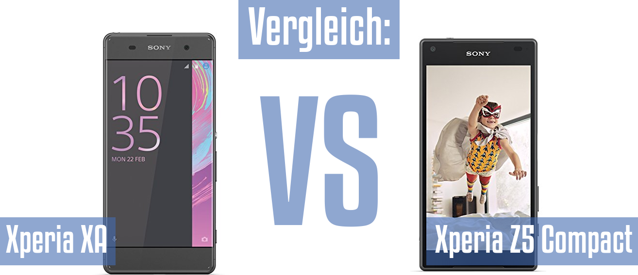 Sony Xperia XA und Sony Xperia XA im Vergleichstest