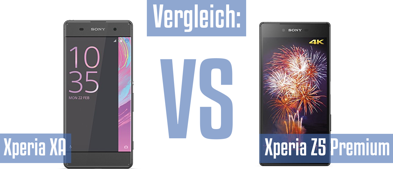 Sony Xperia XA und Sony Xperia XA im Vergleichstest