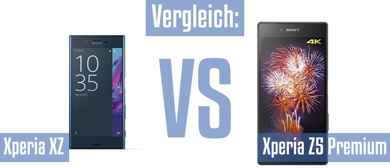 Sony Xperia XZ und Sony Xperia XZ im Vergleichstest