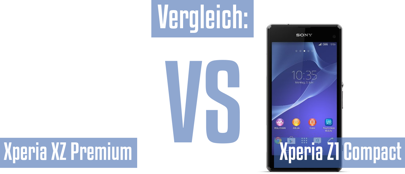 Sony Xperia XZ Premium und Sony Xperia XZ Premium im Vergleichstest