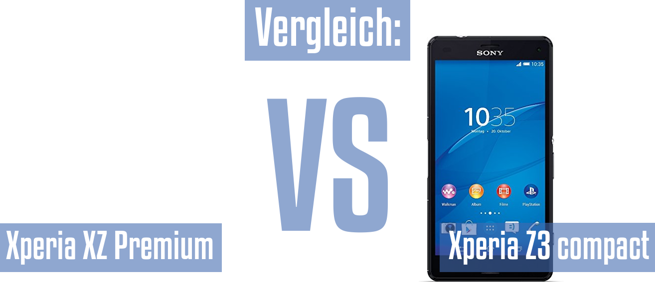 Sony Xperia XZ Premium und Sony Xperia XZ Premium im Vergleichstest