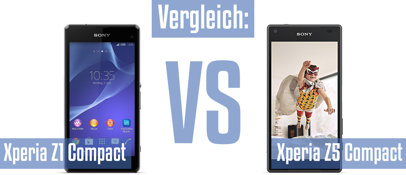 Sony Xperia Z1 Compact und Sony Xperia Z1 Compact im Vergleichstest