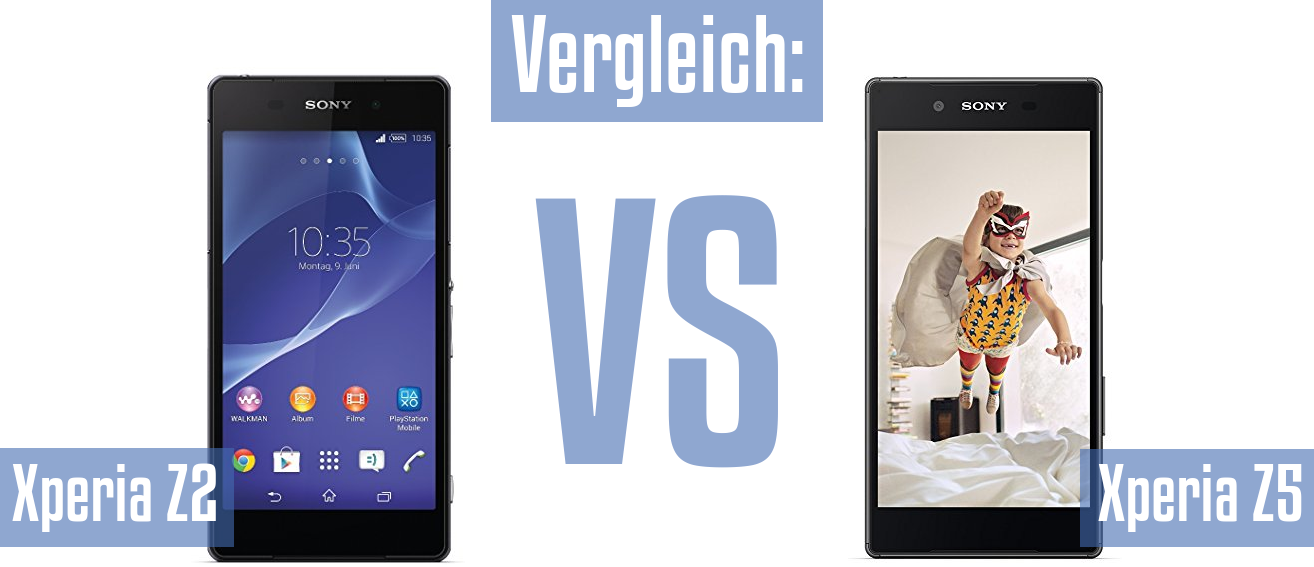 Sony Xperia Z2 und Sony Xperia Z2 im Vergleichstest