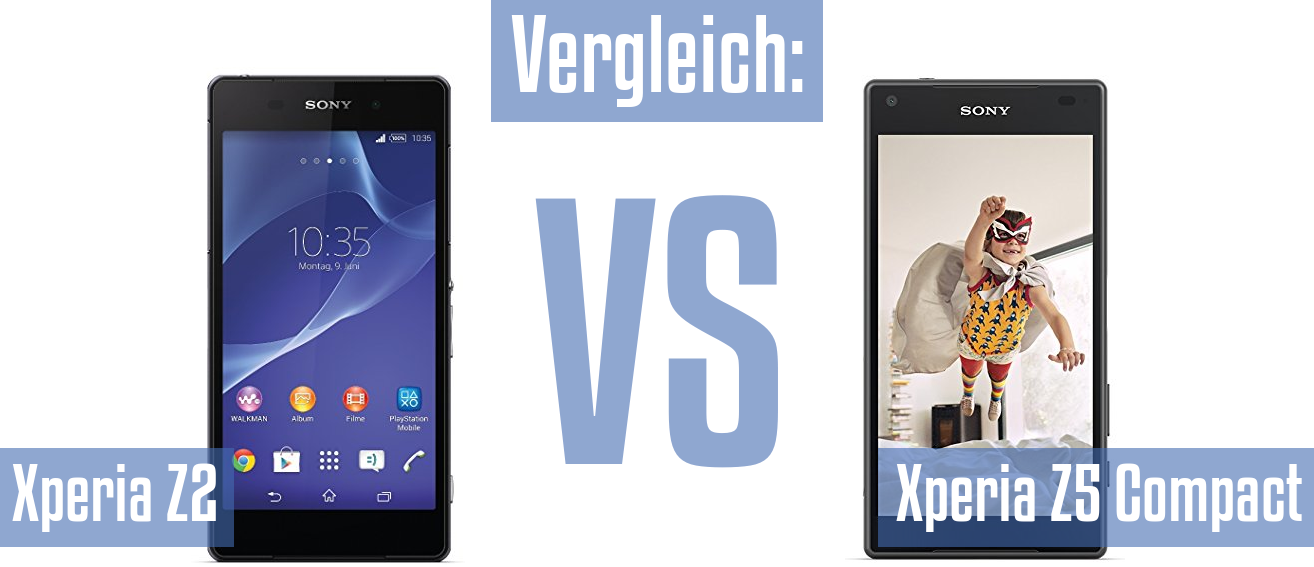 Sony Xperia Z2 und Sony Xperia Z2 im Vergleichstest