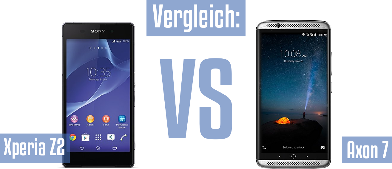 Sony Xperia Z2 und Sony Xperia Z2 im Vergleichstest