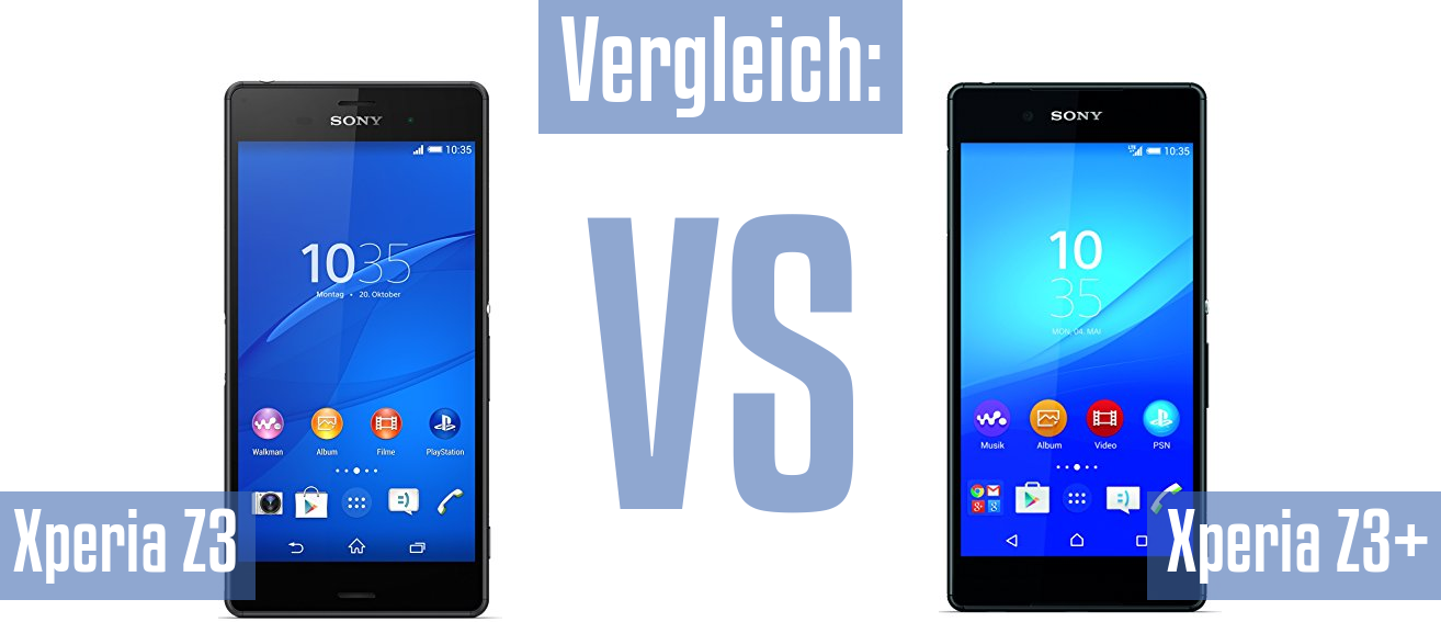 Sony Xperia Z3 und Sony Xperia Z3 im Vergleichstest