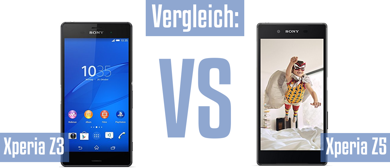 Sony Xperia Z3 und Sony Xperia Z3 im Vergleichstest