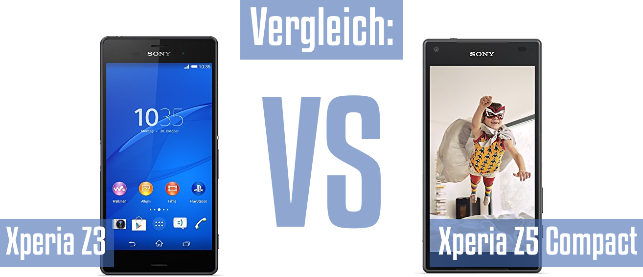 Sony Xperia Z3 und Sony Xperia Z3 im Vergleichstest