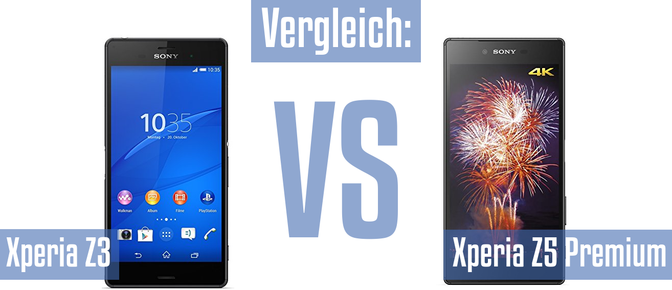 Sony Xperia Z3 und Sony Xperia Z3 im Vergleichstest