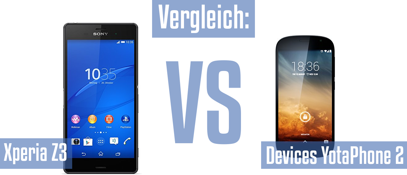 Sony Xperia Z3 und Sony Xperia Z3 im Vergleichstest