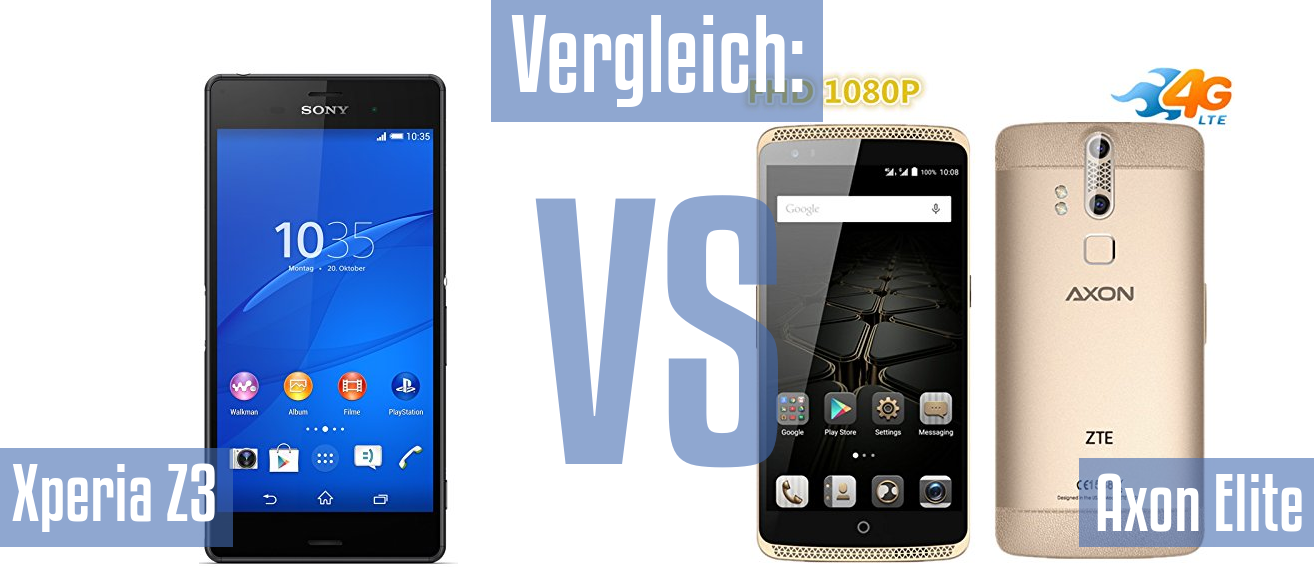 Sony Xperia Z3 und Sony Xperia Z3 im Vergleichstest