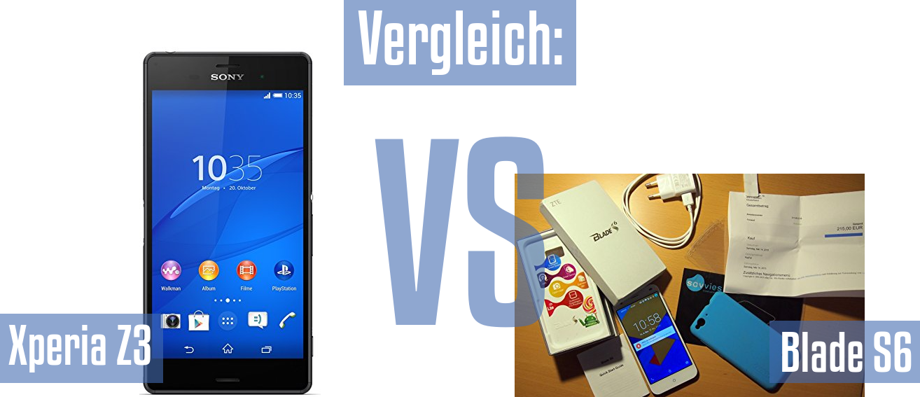 Sony Xperia Z3 und Sony Xperia Z3 im Vergleichstest