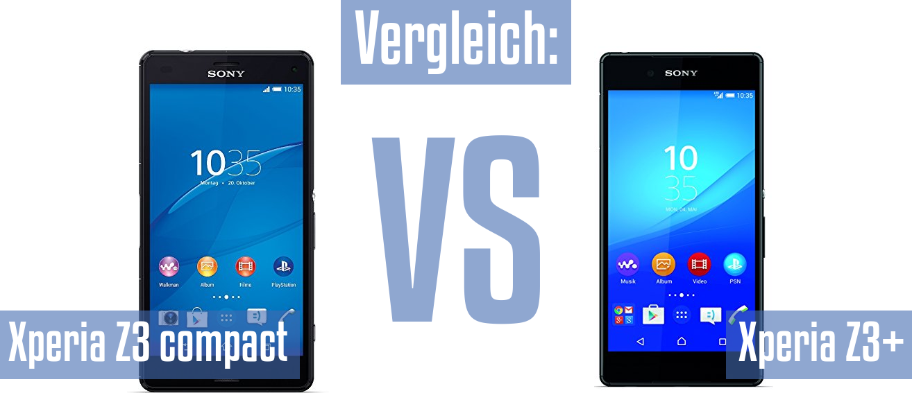 Sony Xperia Z3 compact und Sony Xperia Z3 compact im Vergleichstest