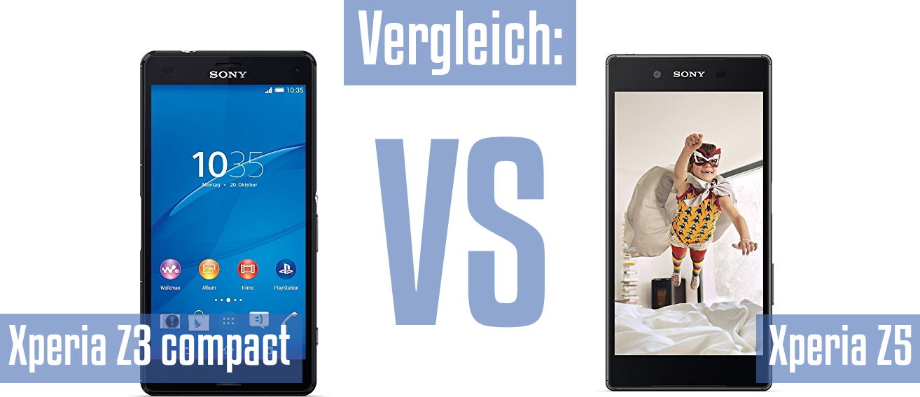 Sony Xperia Z3 compact und Sony Xperia Z3 compact im Vergleichstest