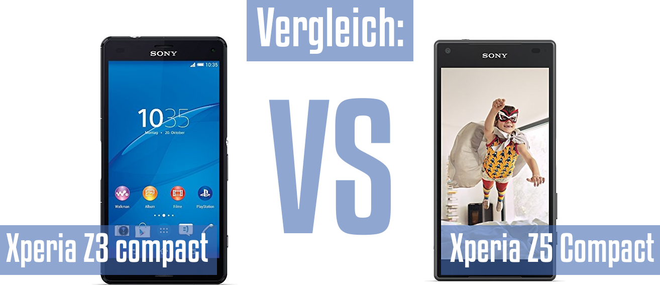 Sony Xperia Z3 compact und Sony Xperia Z3 compact im Vergleichstest