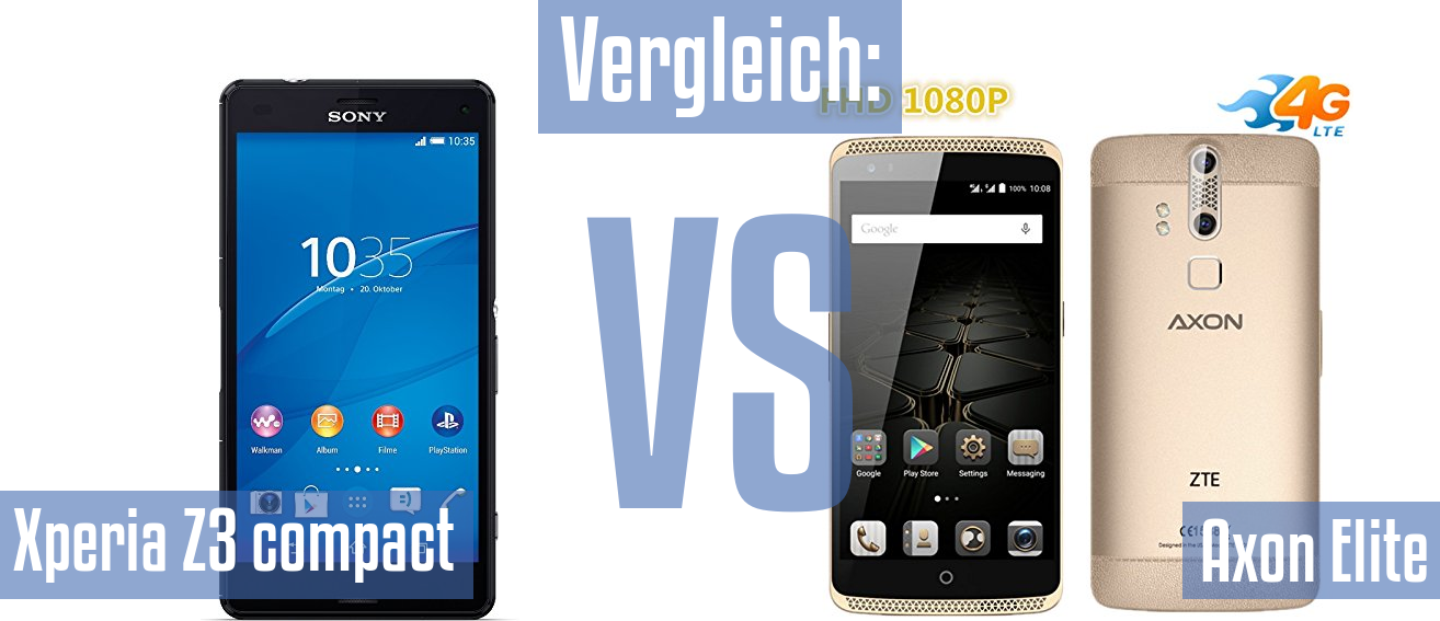 Sony Xperia Z3 compact und Sony Xperia Z3 compact im Vergleichstest