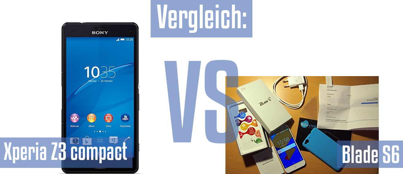 Sony Xperia Z3 compact und Sony Xperia Z3 compact im Vergleichstest