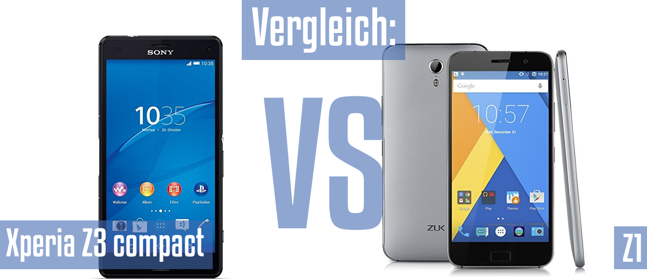 Sony Xperia Z3 compact und Sony Xperia Z3 compact im Vergleichstest