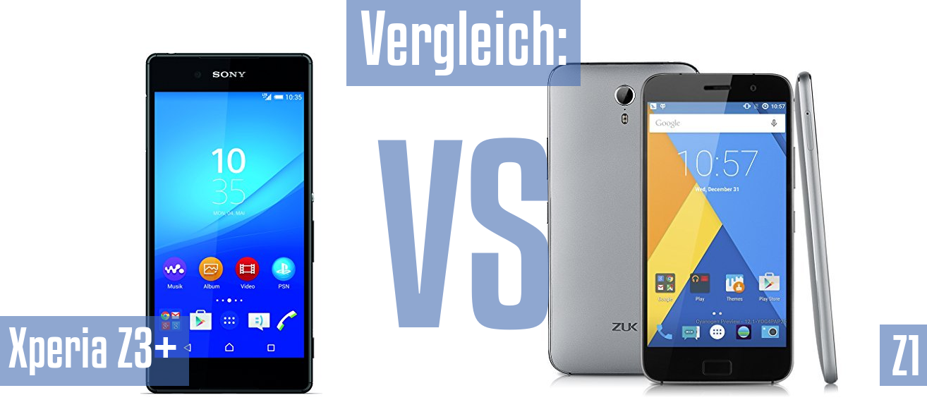 Sony Xperia Z3+ und Sony Xperia Z3+ im Vergleichstest