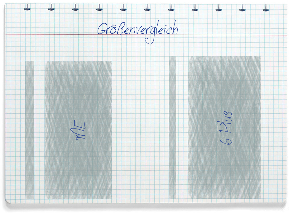 Größenvergleich: Gigaset ME und Honor 6 Plus