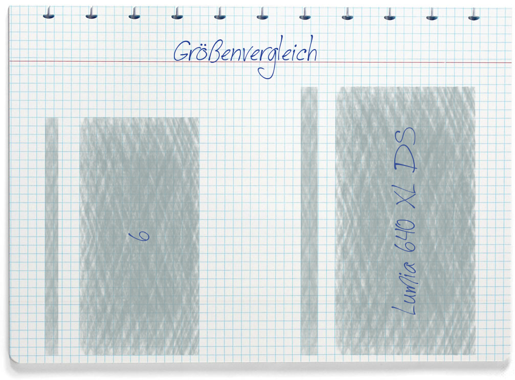 Größenvergleich: Honor 6 und Microsoft Lumia 640 XL DS