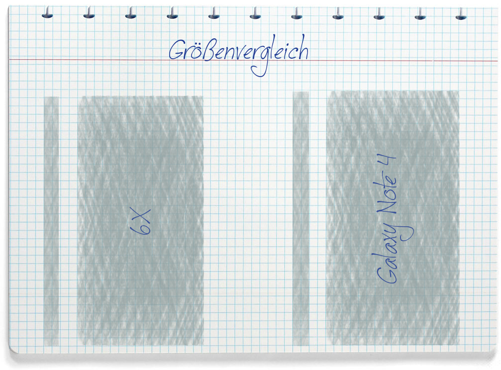 Größenvergleich: Honor 6X und Samsung Galaxy Note 4