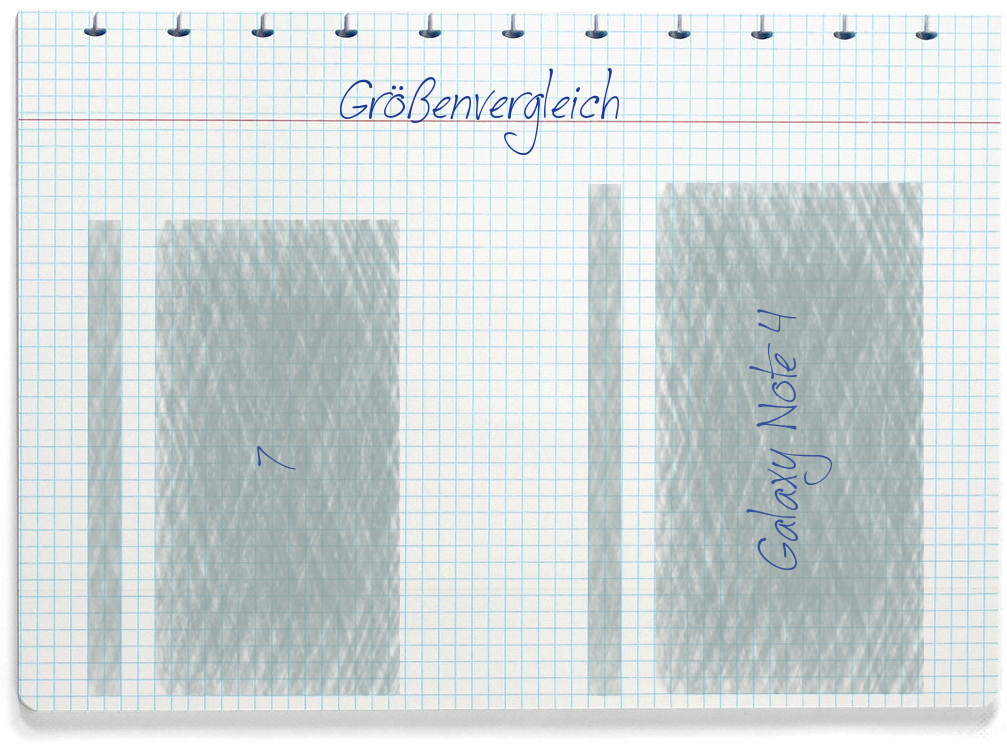 Größenvergleich: Honor 7 und Samsung Galaxy Note 4