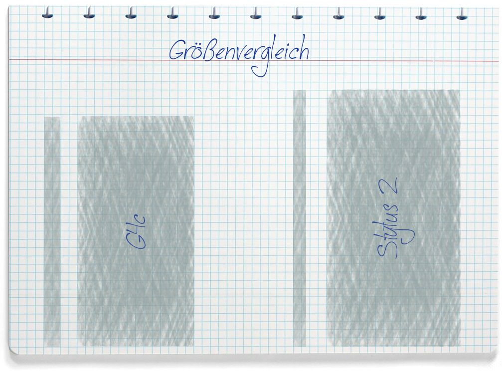 Größenvergleich: LG G4c und LG Stylus 2