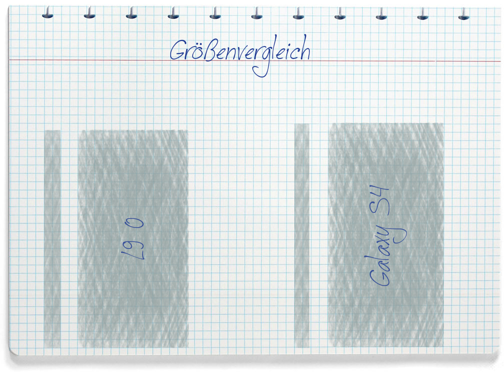 Größenvergleich: LG L90 und Samsung Galaxy S4