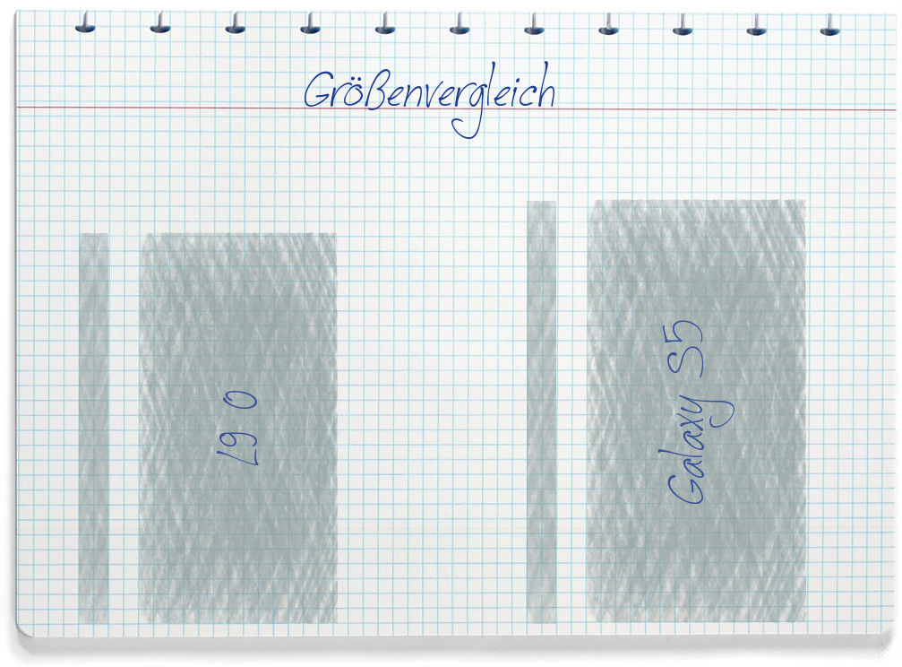 Größenvergleich: LG L90 und Samsung Galaxy S5