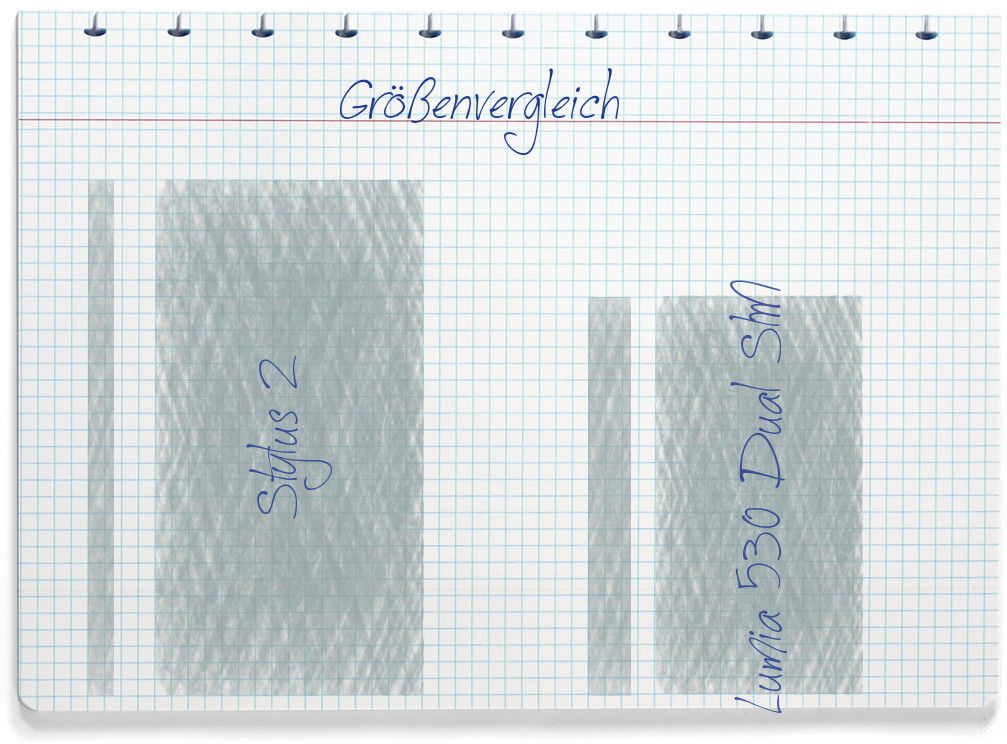 Größenvergleich: LG Stylus 2 und Nokia Lumia 530 Dual SIM